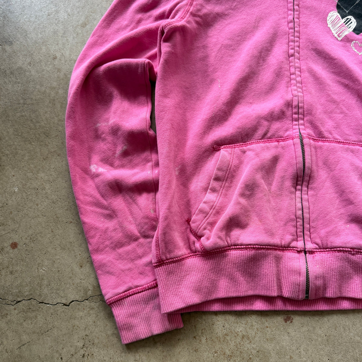 (XS) ladies Victoria’s Secret pink hearts jacket