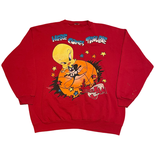 (XL) 1996 Space jam tweety crewneck