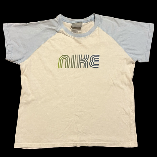 (S) y2k nike logo baby tee