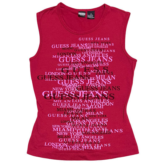 (M) guess mesh tank top