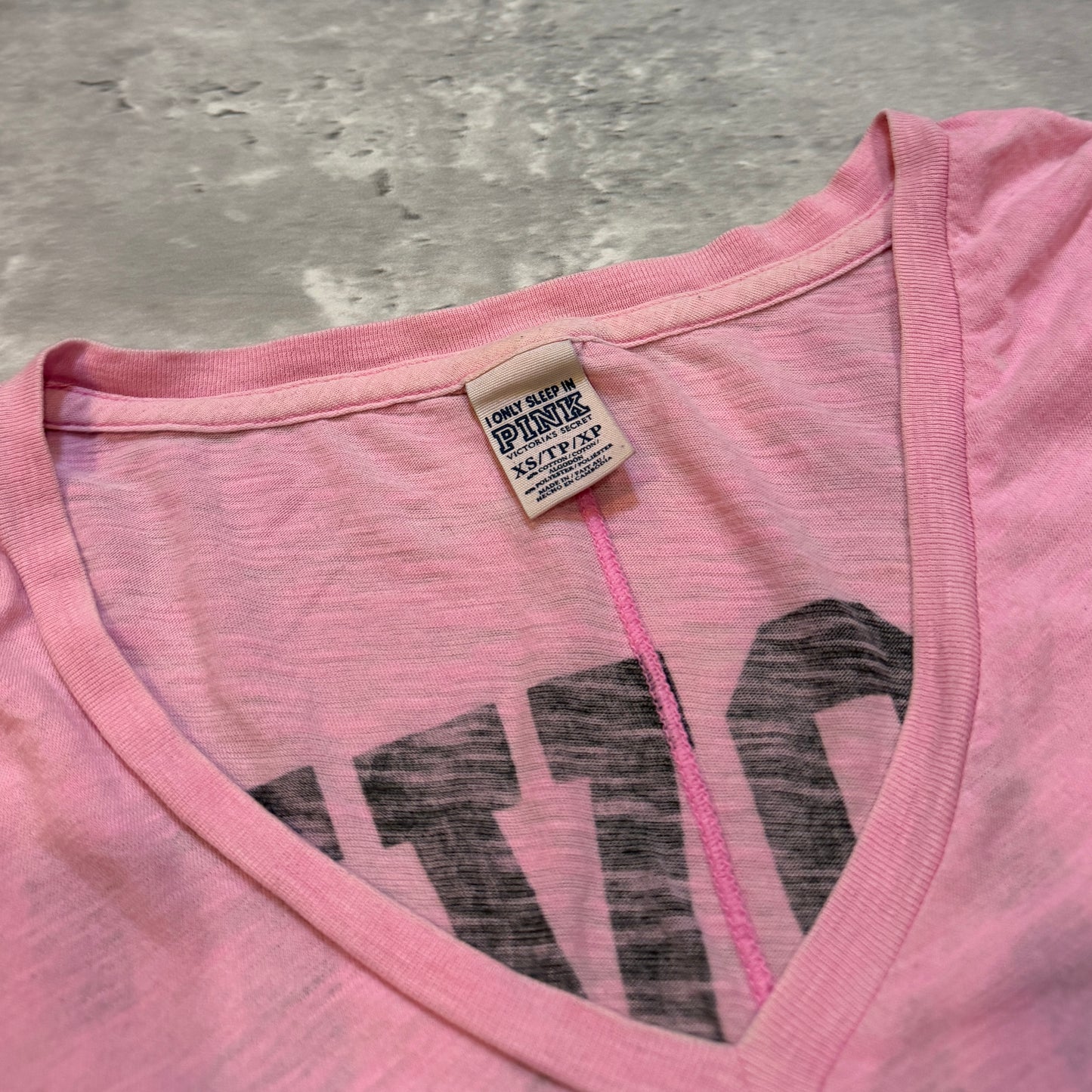 (XS) Victoria’s Secret pink if you like to party long tee