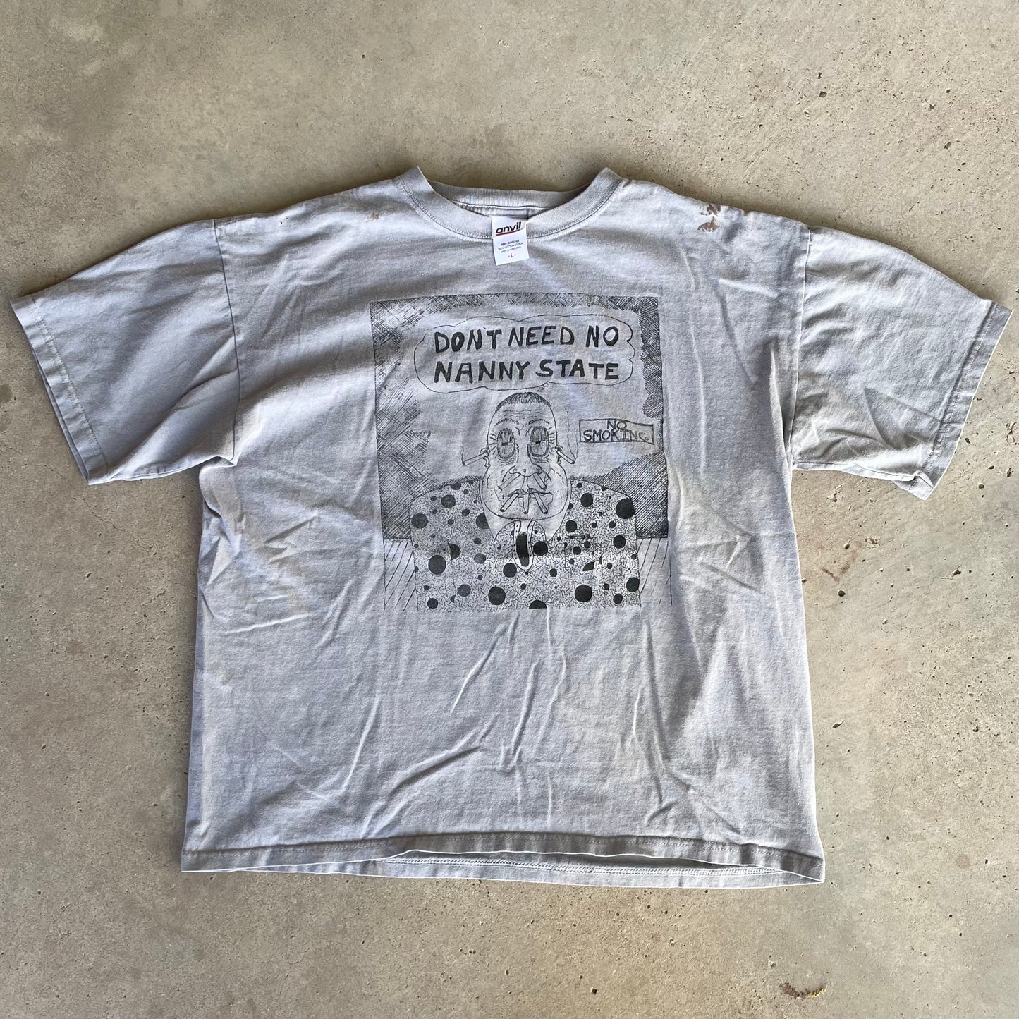 (L) Nanny state smoking tee