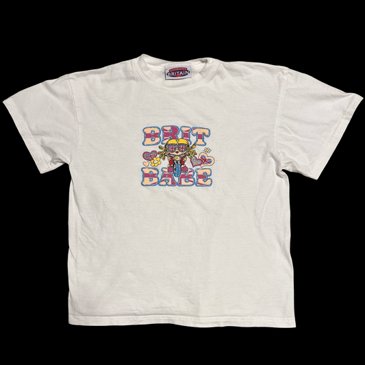 (L) brit babe baby tee