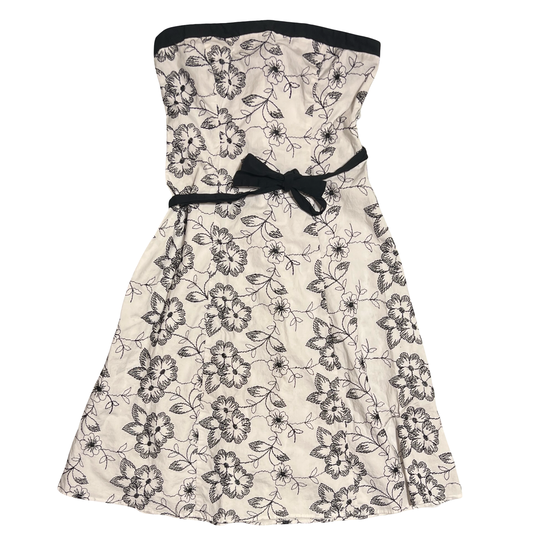 (5) city triangles strapless floral midi dress