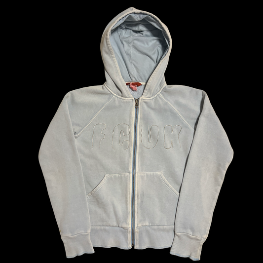 (XS) fcuk baby blue jacket