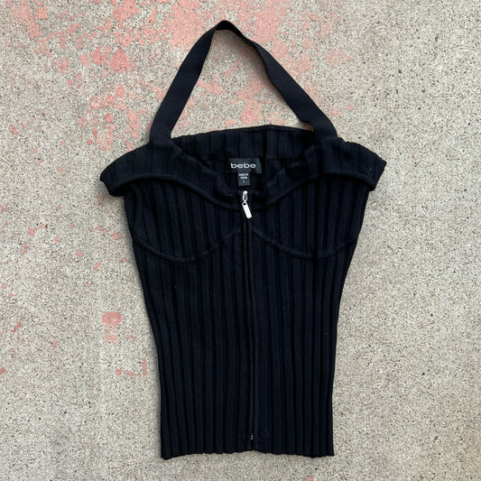 (L) Bebe halter top
