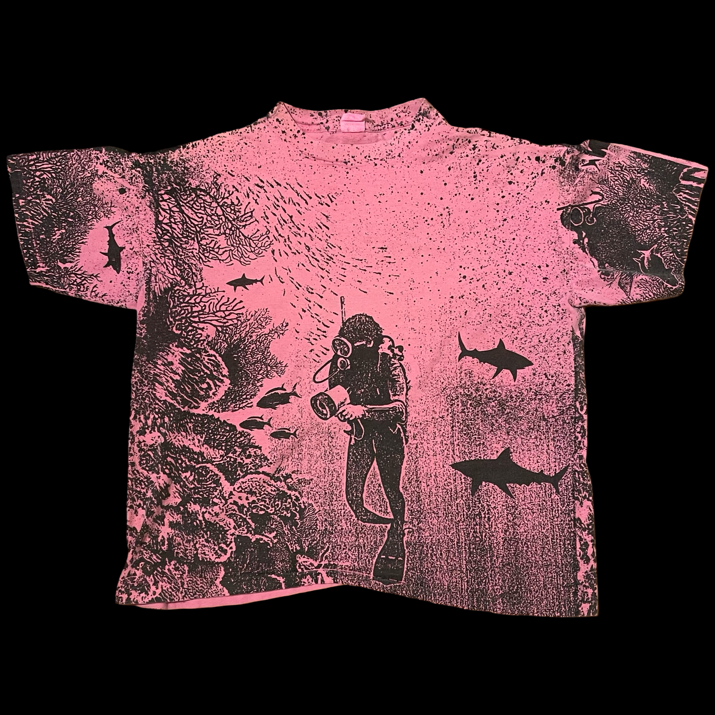 (XXL) Scuba diver aop tee