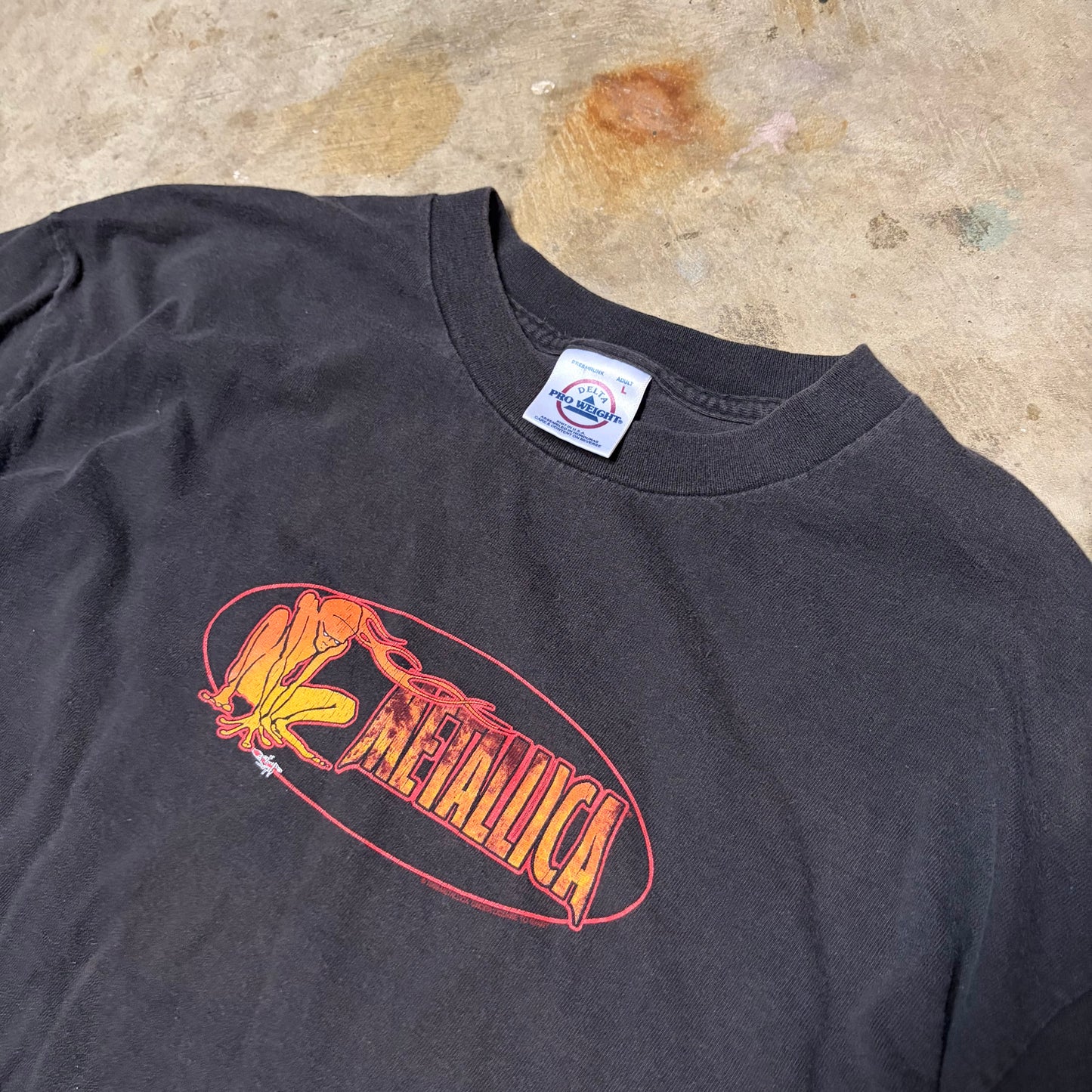 (L) 1999 Metallica flame longsleeve