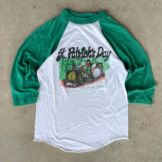 (S) Vintage St. Patricks day baseball tee