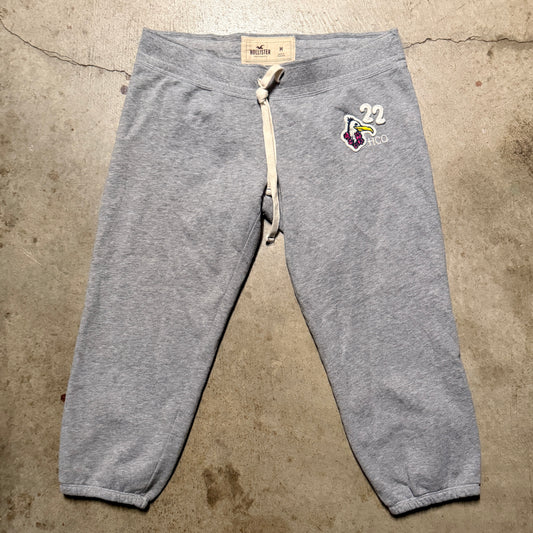 (M) ladies Hollister 22 pelican spellout capri joggers