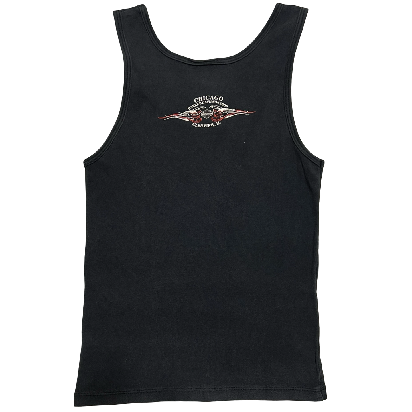 (S) 2006 harley davdison chicago spade tank top
