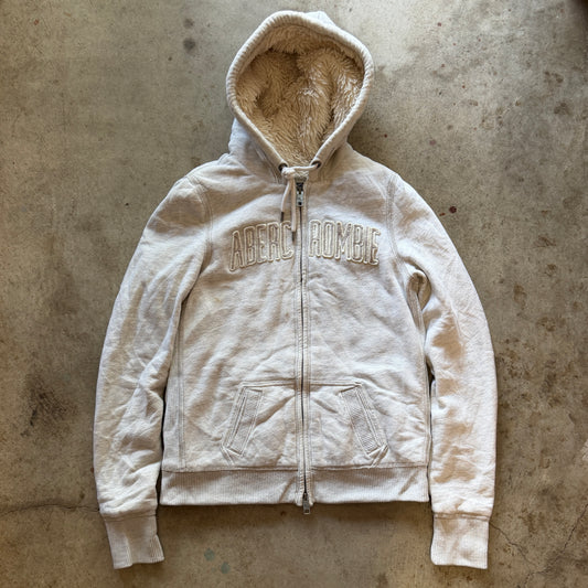 (XL) Abercrombie and fitch fur lined zip up hoodie