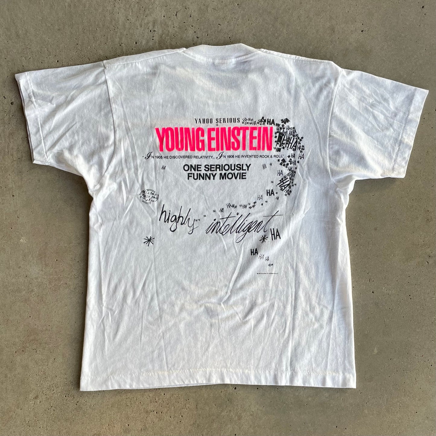 (L) 1989 Young Einstein tee