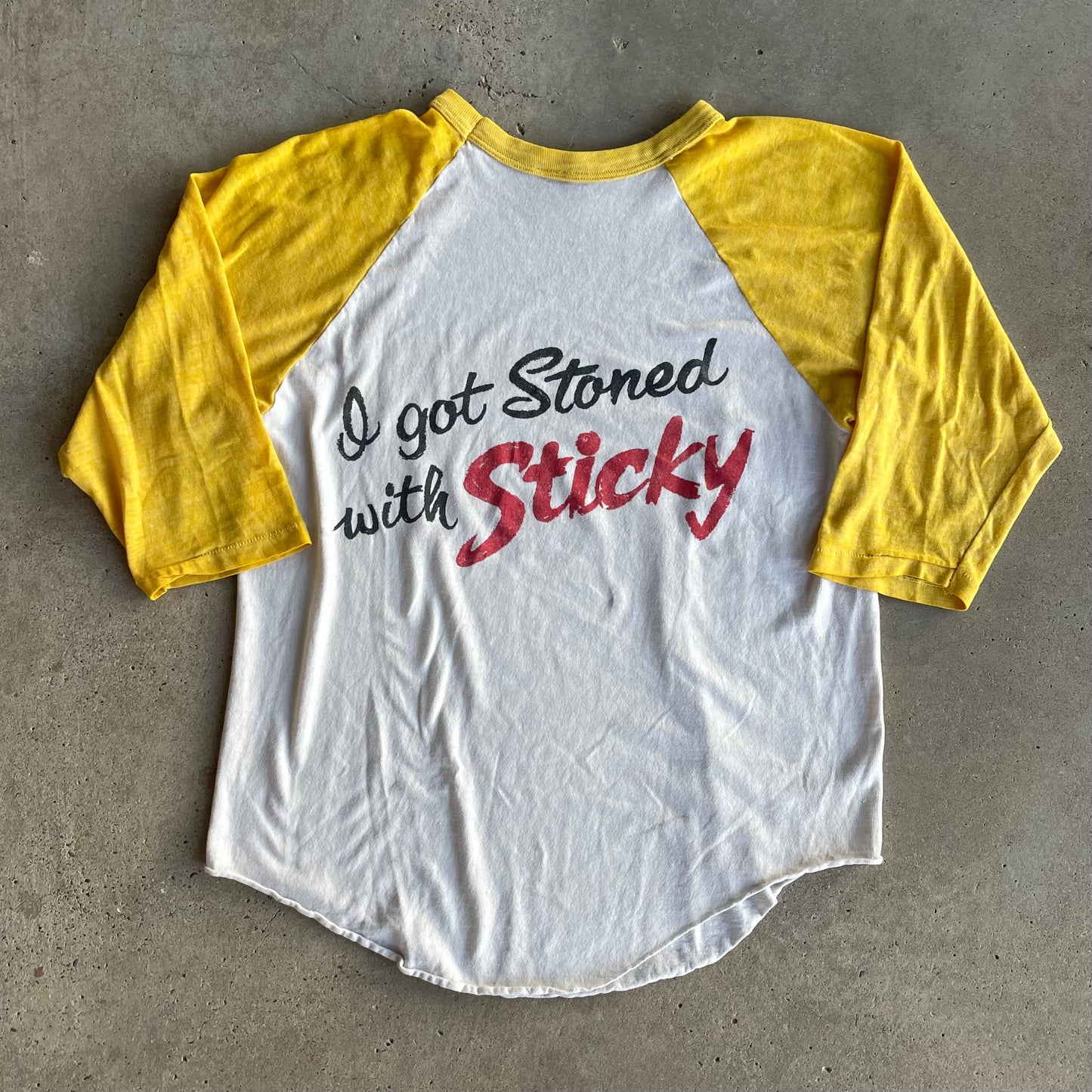 (S) Vintage Stoned with Sticky shirt