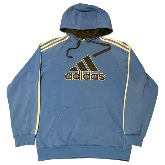 (M) Adidas blue hoodie