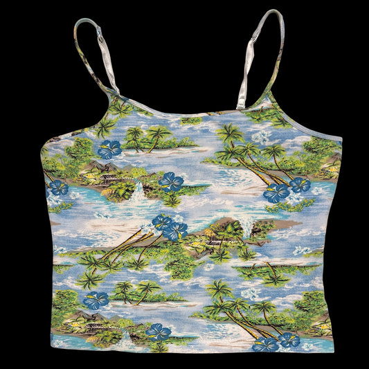 (L) xhilaration stretch cropped tank