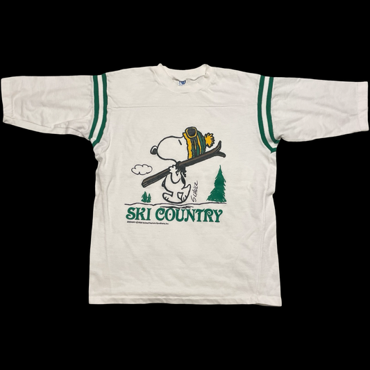 (L) Vintage snoopy ski country top