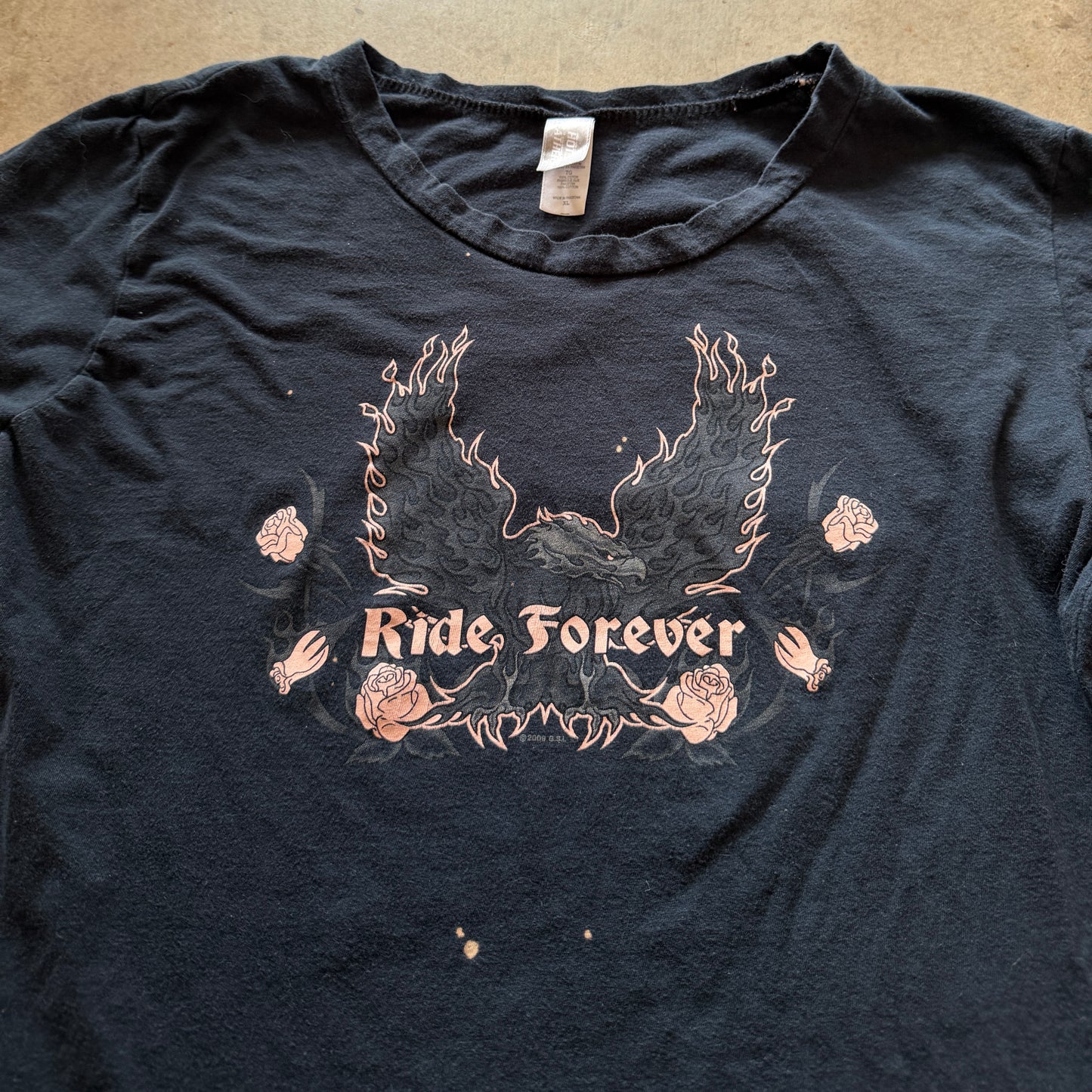 (XL) 2009 hot leathers ride forever long-sleeve