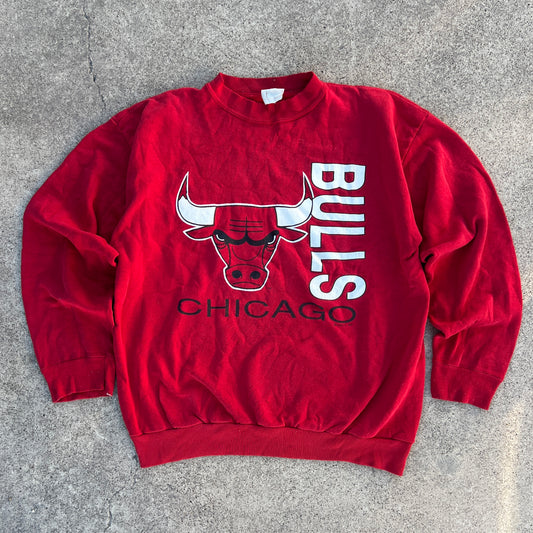 (XL) vintage logo 7 Chicago bulls crewneck