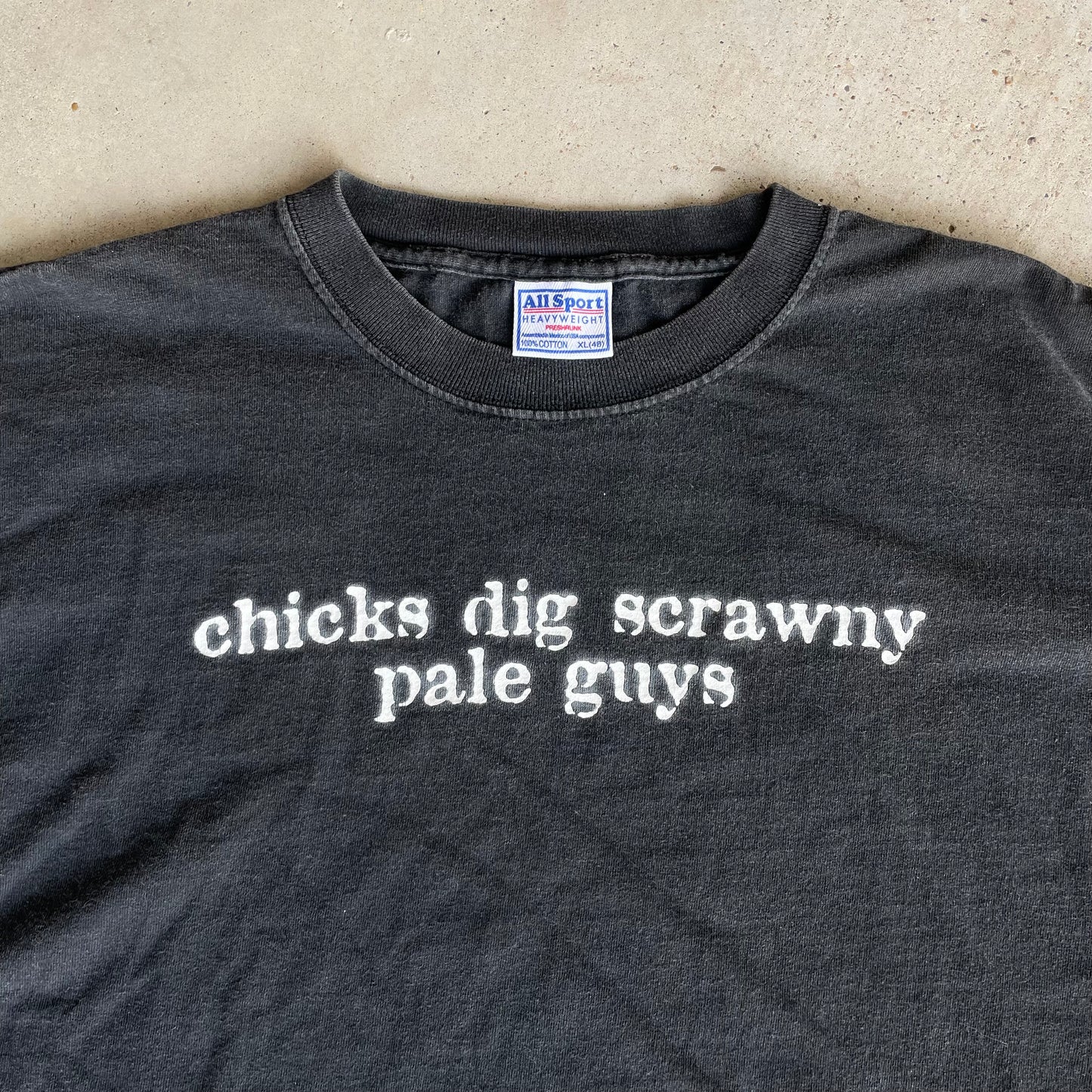 (XL) Chicks dig scrawny pale guys tee