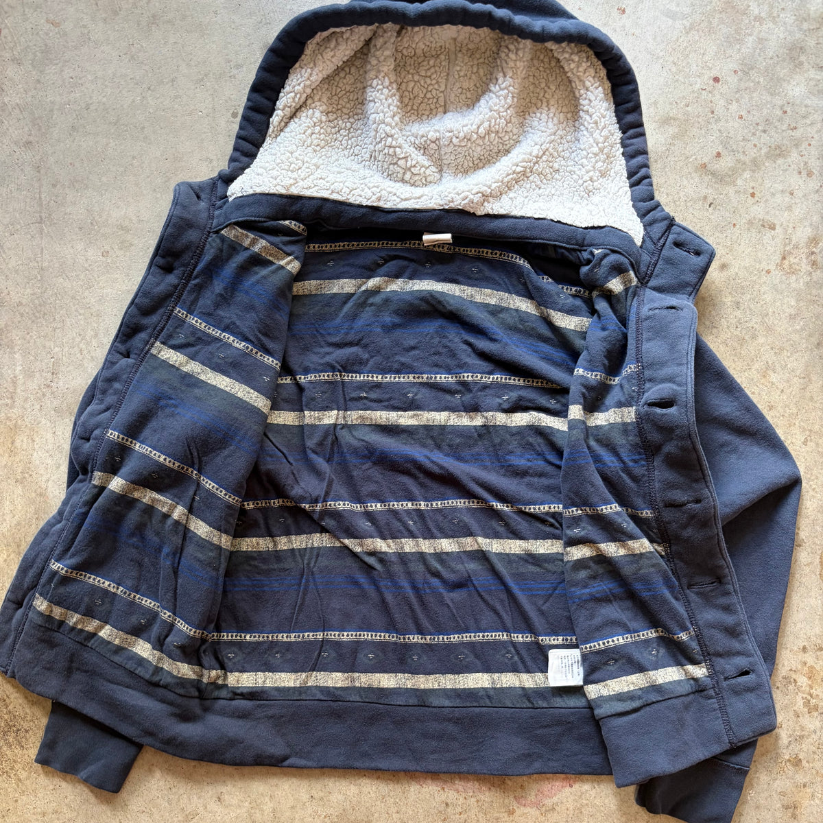 (S) Hollister Sherpa lined button up jacket