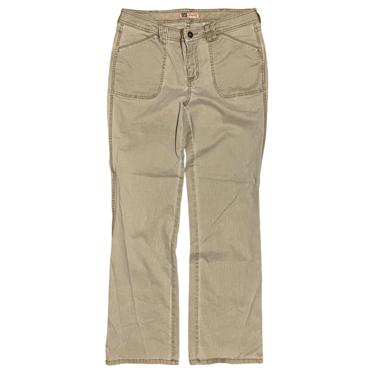 (ladies 8) faded glory stretch beige pants