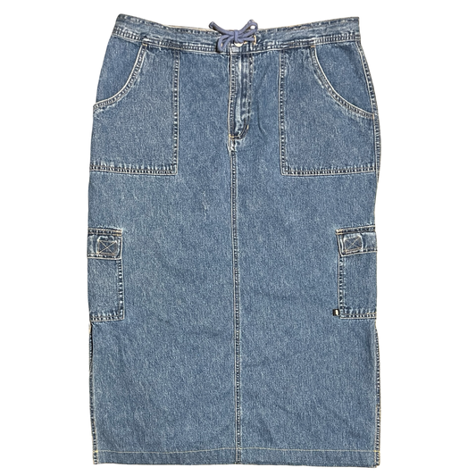 (13/14) quizz new york denim maxi dress