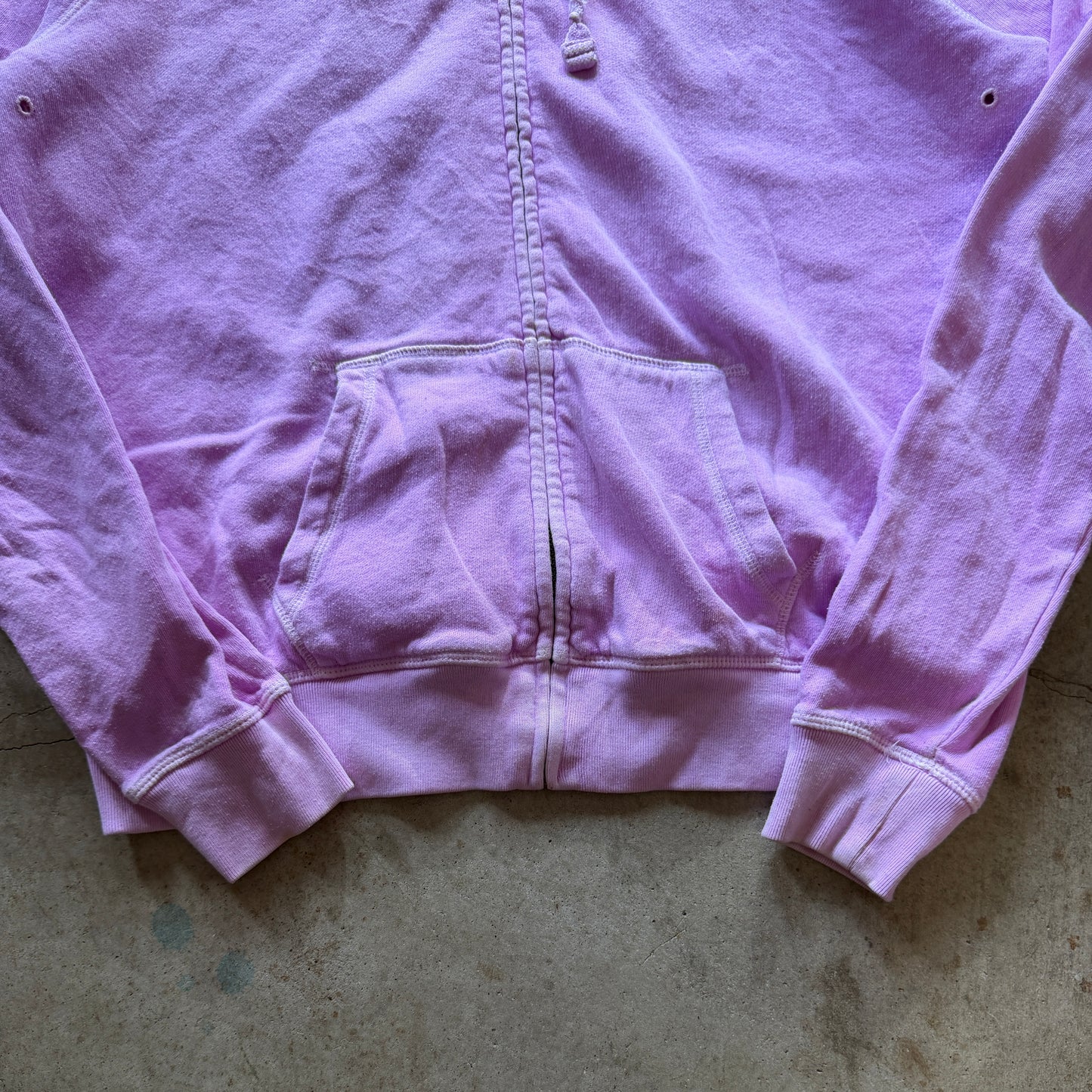 (M) ladies Victoria’s Secret pink zebra hood zip up