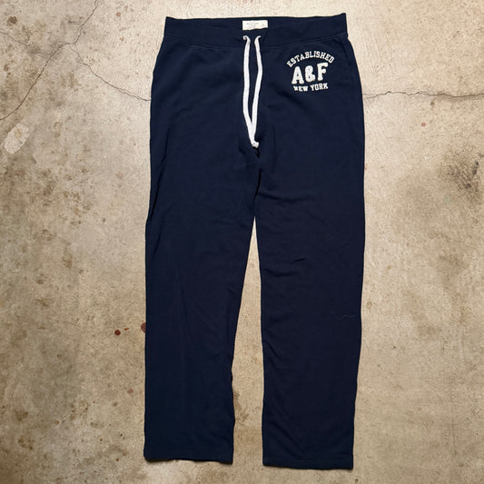 (L) ladies Abercrombie & fitch navy sweatpants