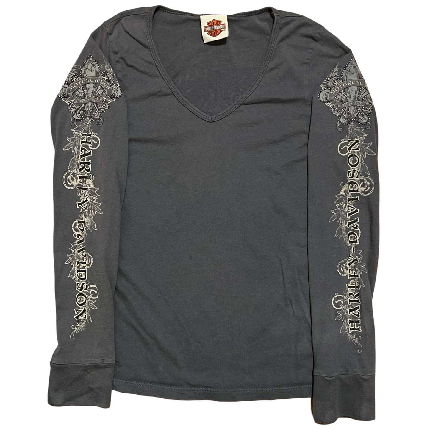 (S) harley davidson crest long-sleeve