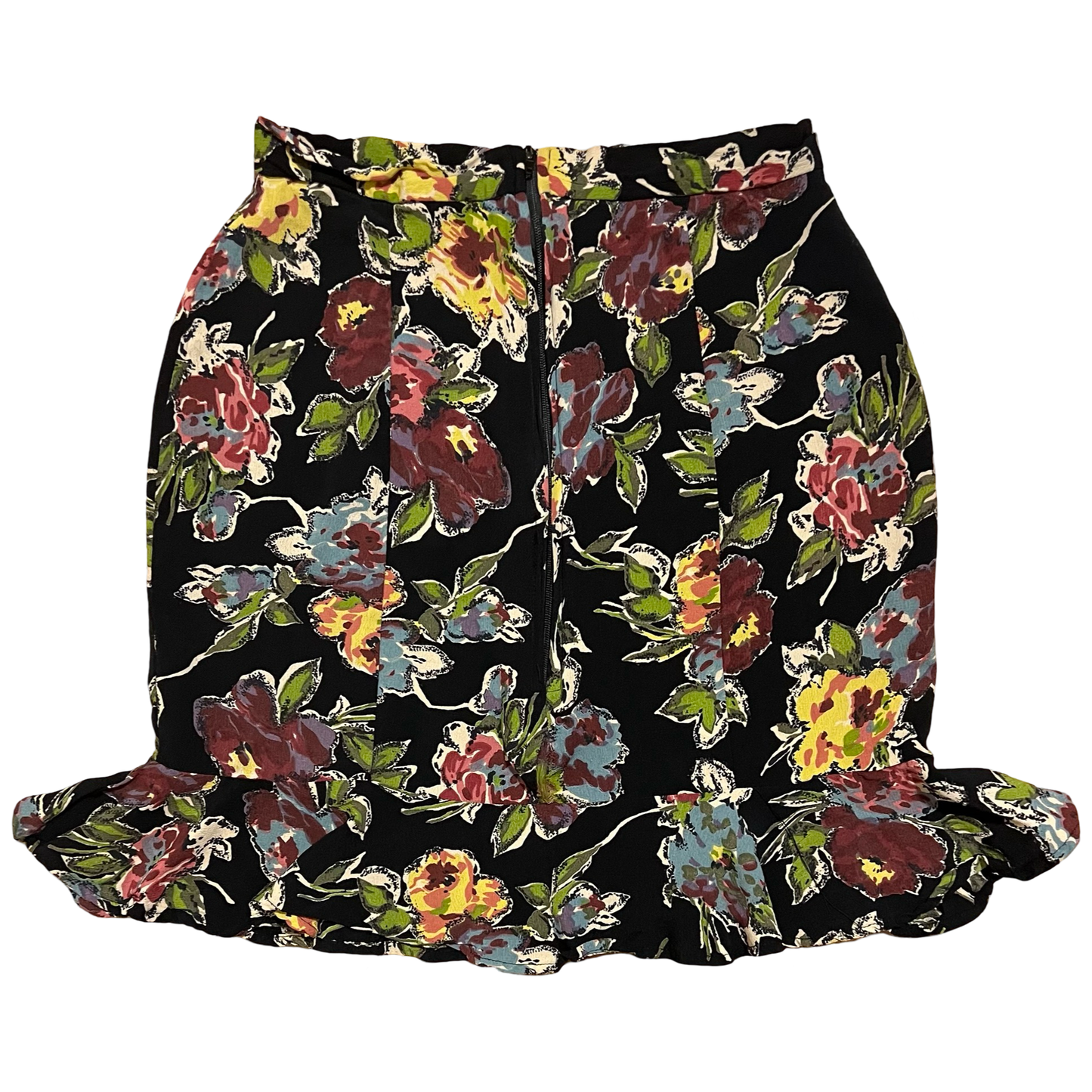 (S) betsy johnson mini floral skirt