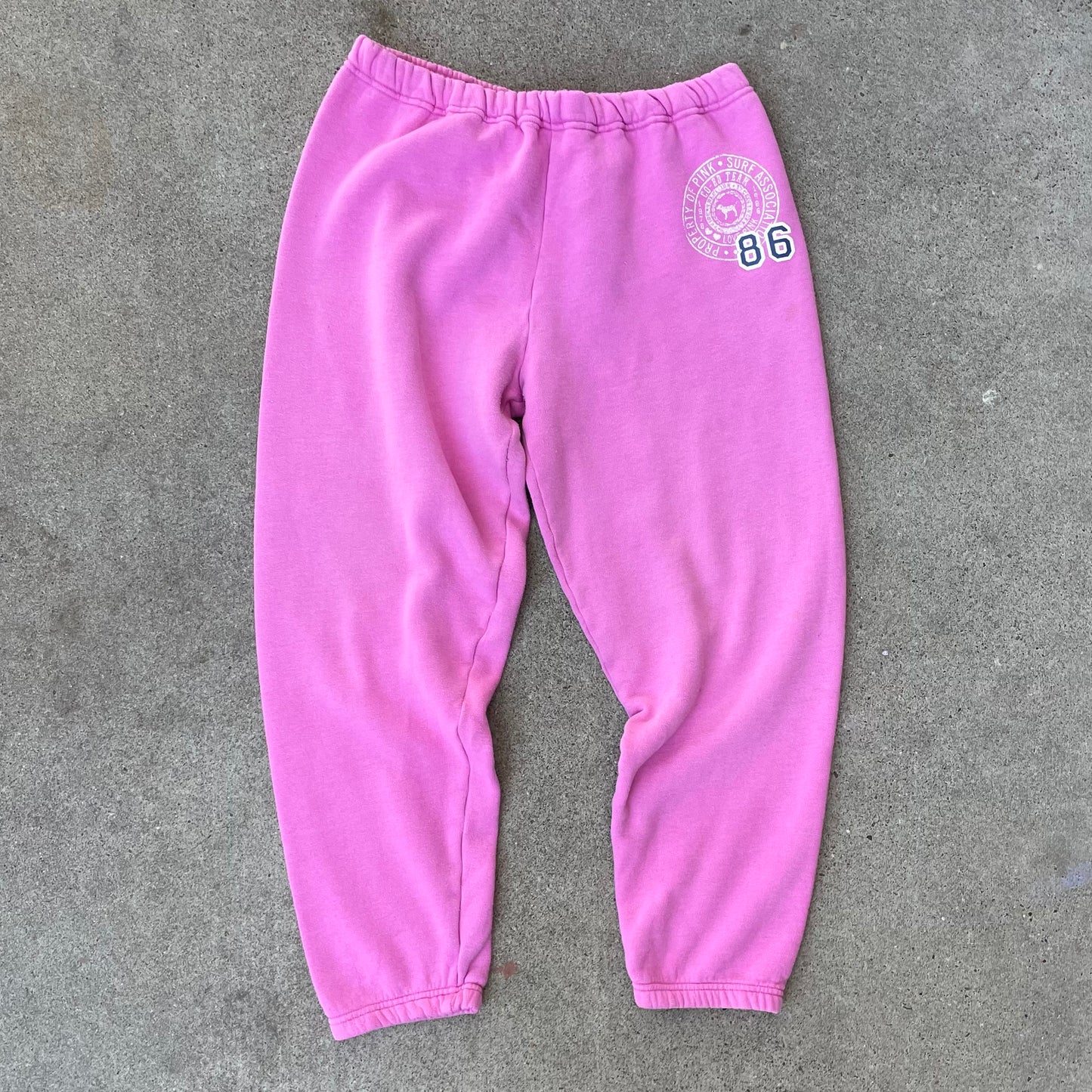 (S) victoria's secret pink spellout jogger capris