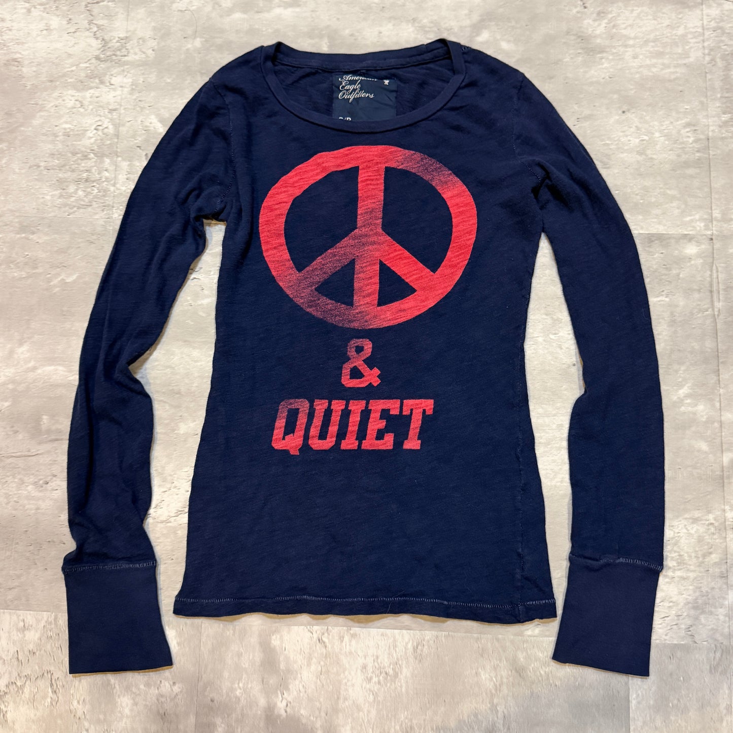 (S/P) ladies American eagle peace & quiet long sleeve