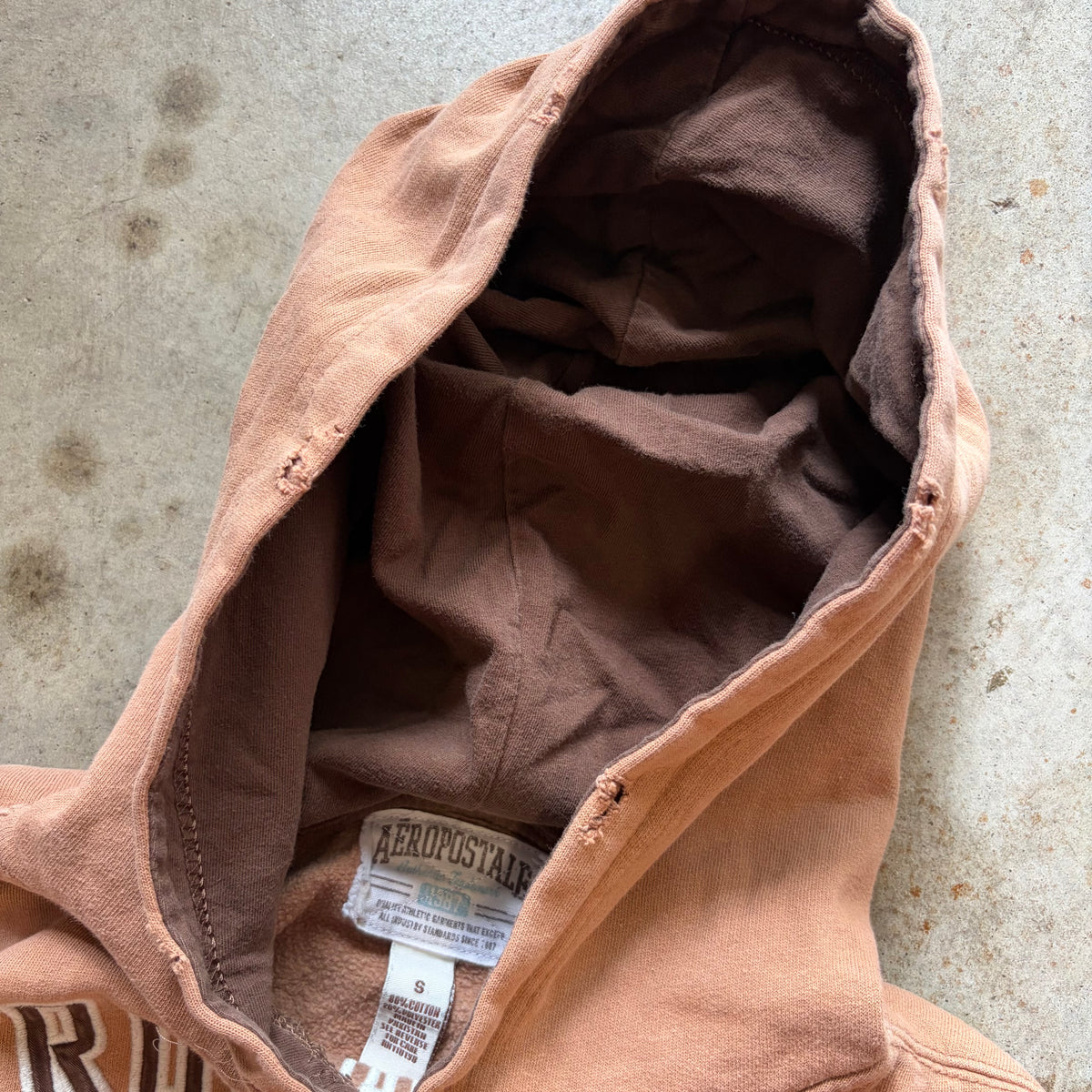 (S) Aeropostale 1987 brown hoodie