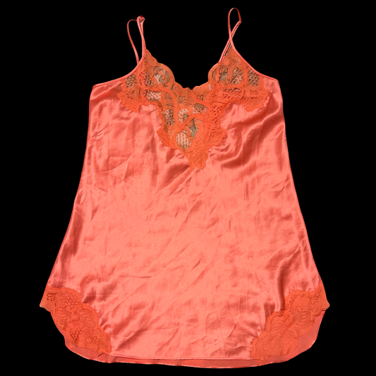 (M) victoria's secret coral mini slip dress