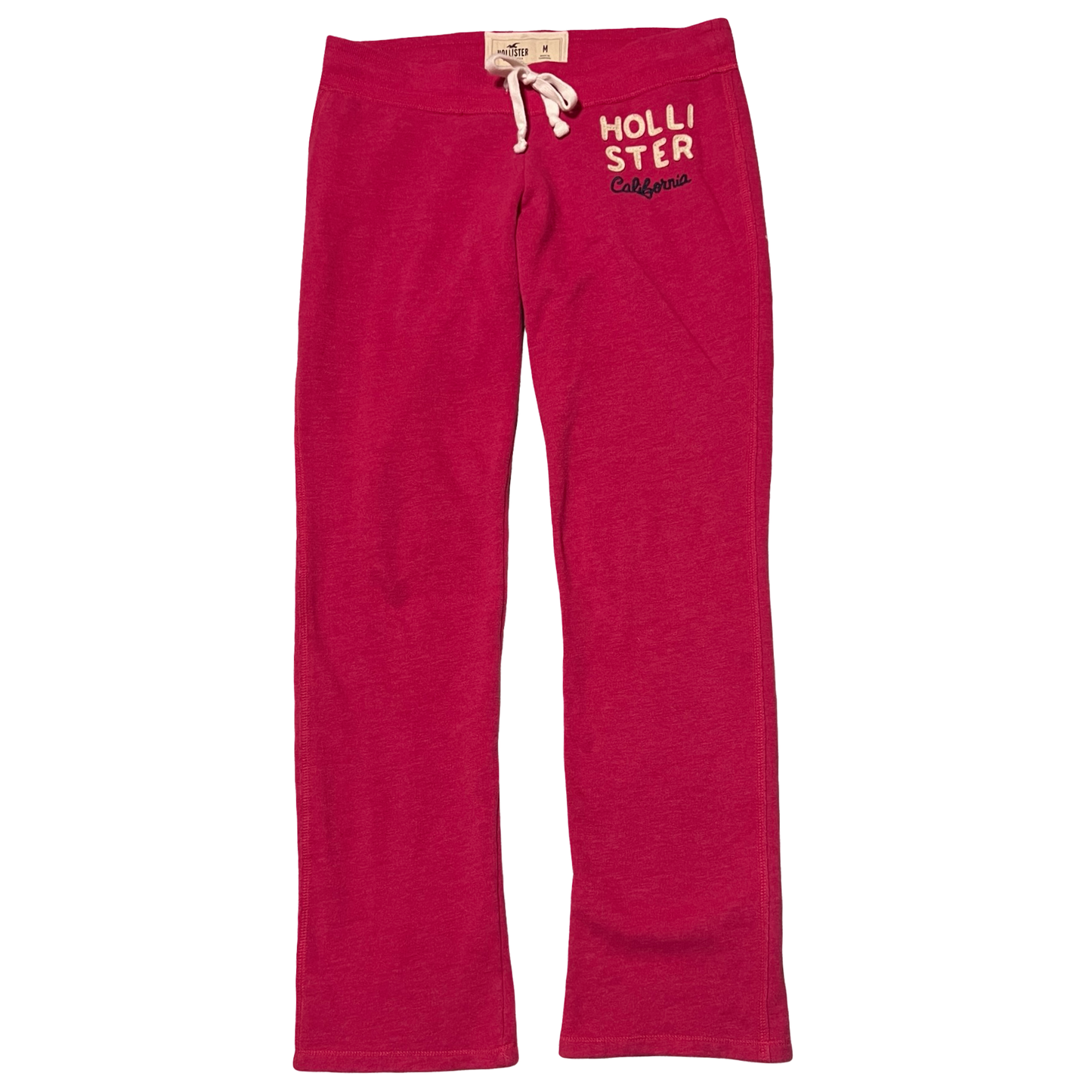 (M) hollister calirfornia hot pink sweatpants