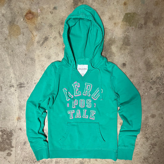(M) aeropostale green hoodie