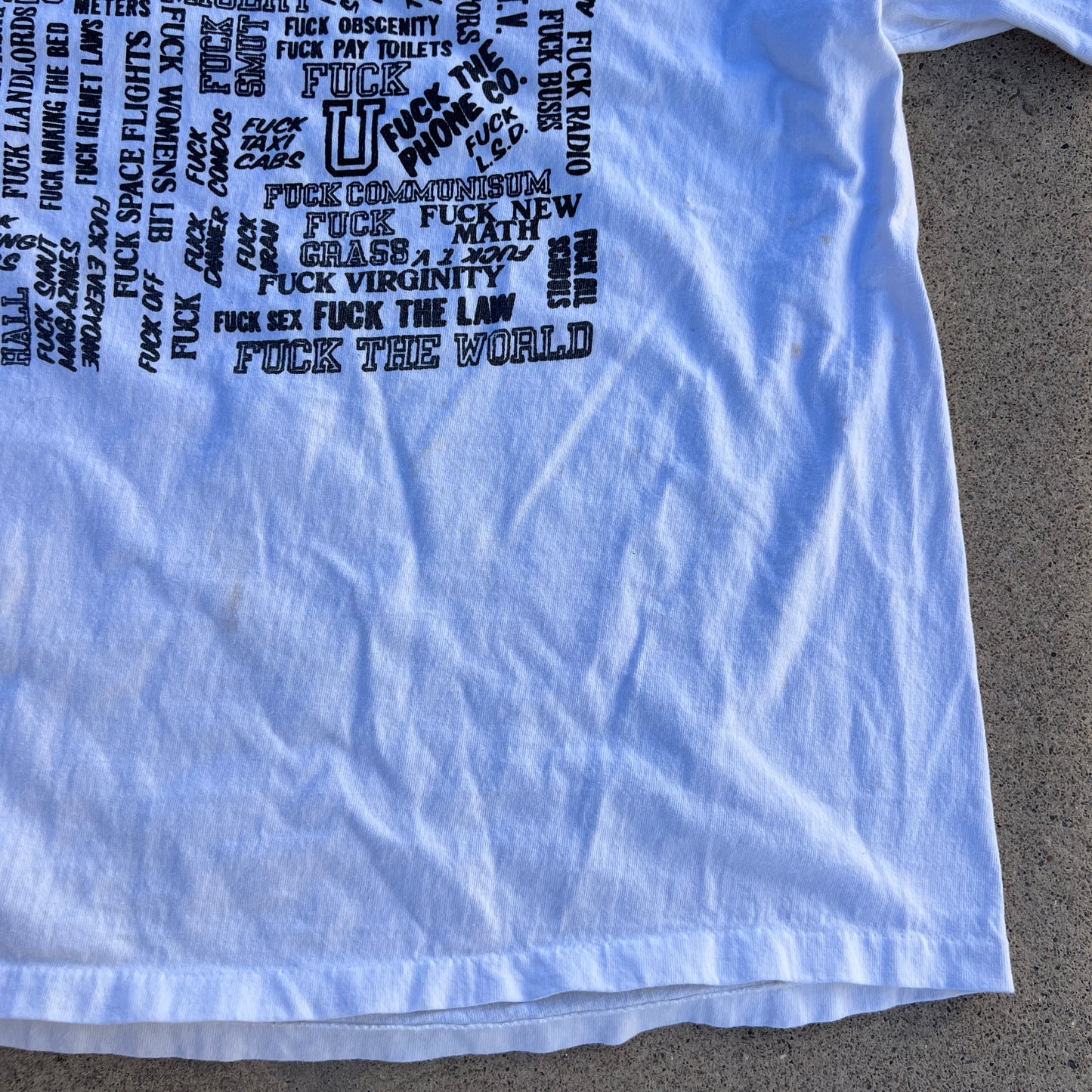 (L) vintage f everything tee