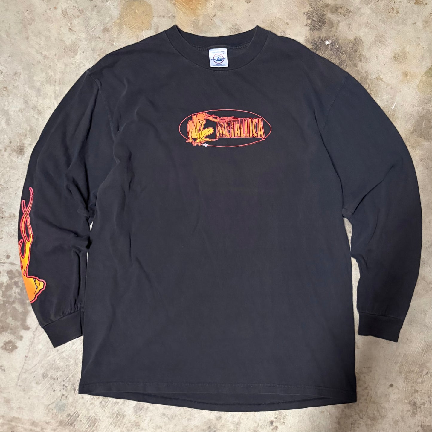 (L) 1999 Metallica flame longsleeve
