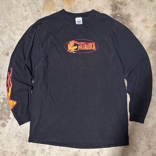 (L) 1999 Metallica flame longsleeve