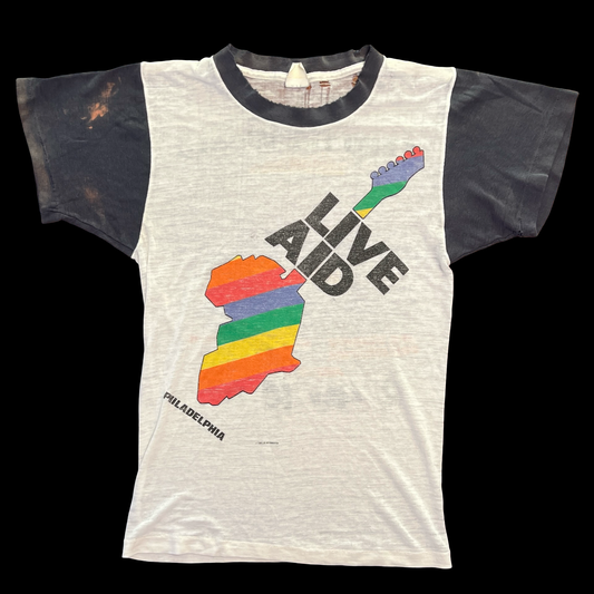 (S) 1985 Live aid concert tee