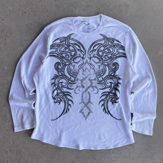 (2XL) Skulls faded glory longsleeve