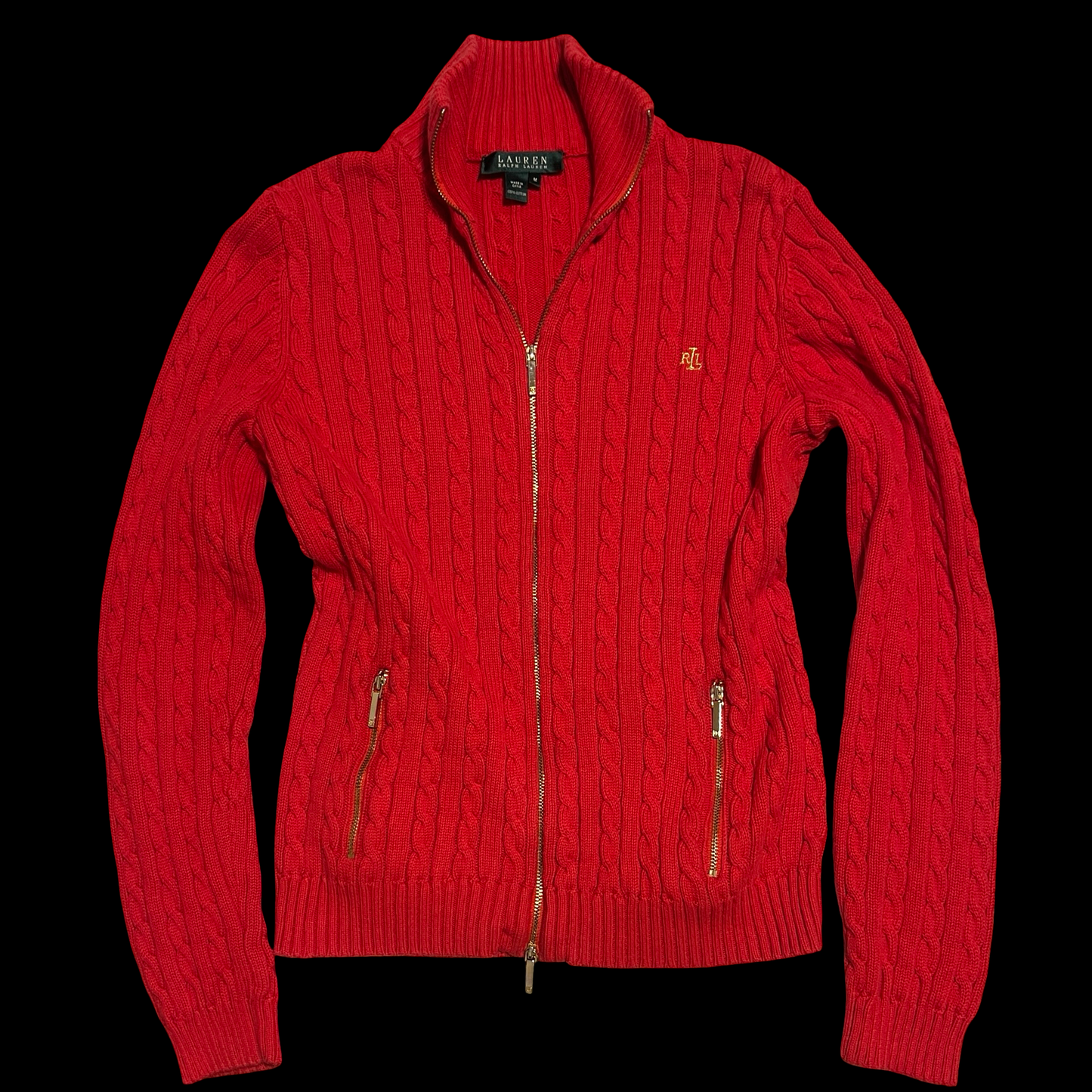 (M) ralph lauren sweater zip-up