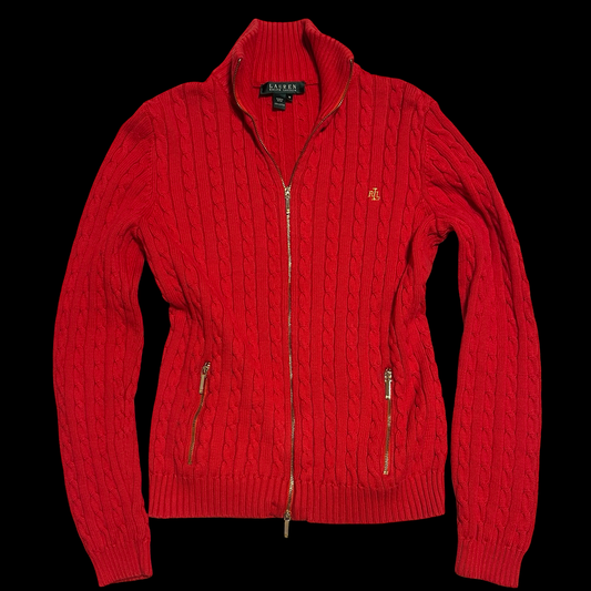 (M) ralph lauren sweater zip-up