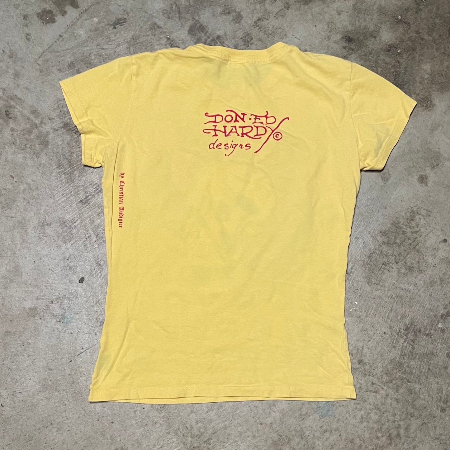 (M) ed hardy ladies skull & roses tee