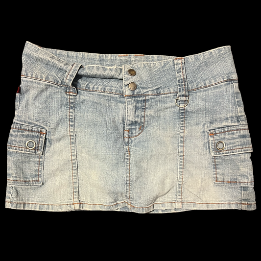 (5) ymi denim mini skort