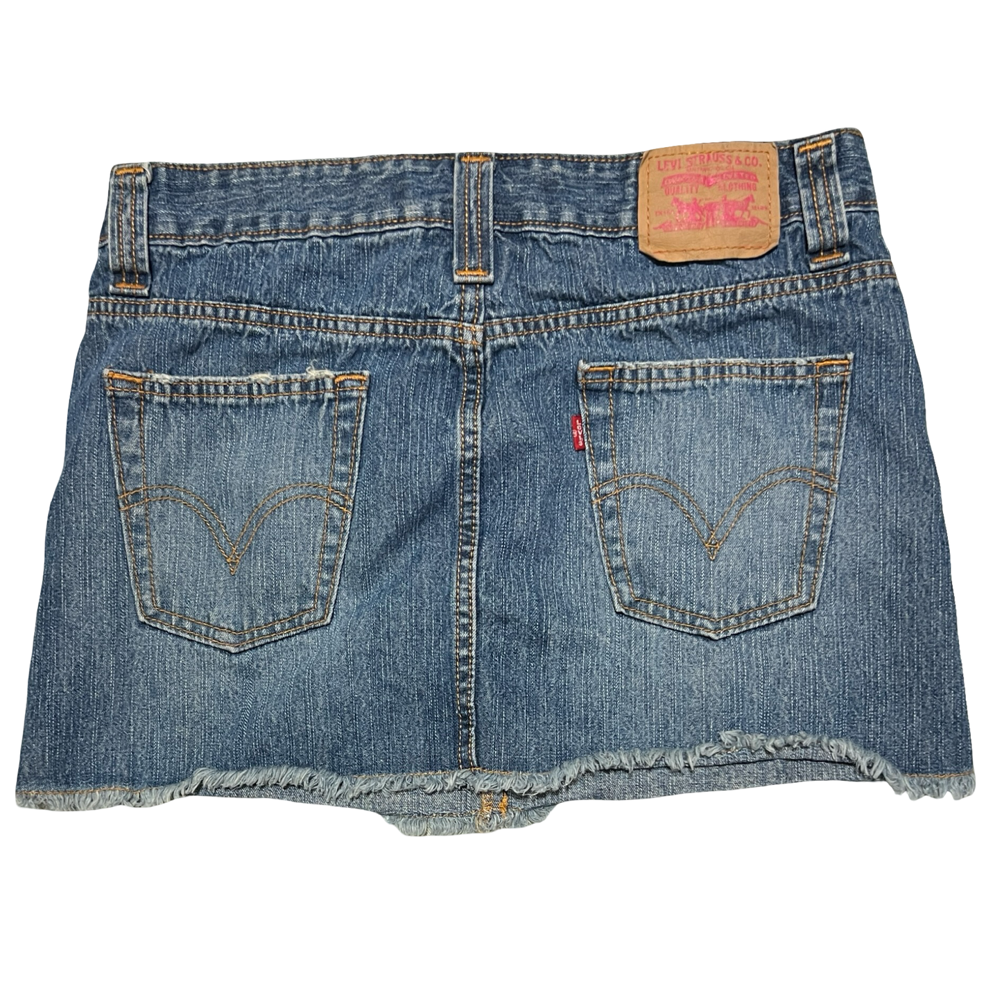 (7) levi's denim mini skirt