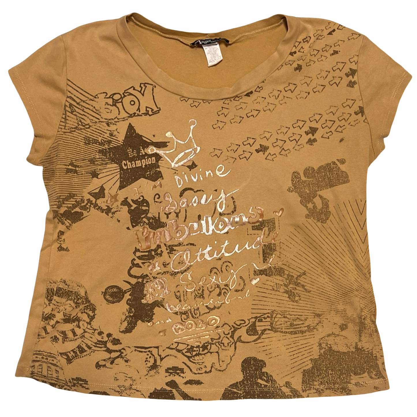 (2X) vintage angel made in heaven tee