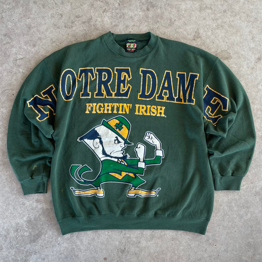 (XL) Notre Dame spellout crewneck