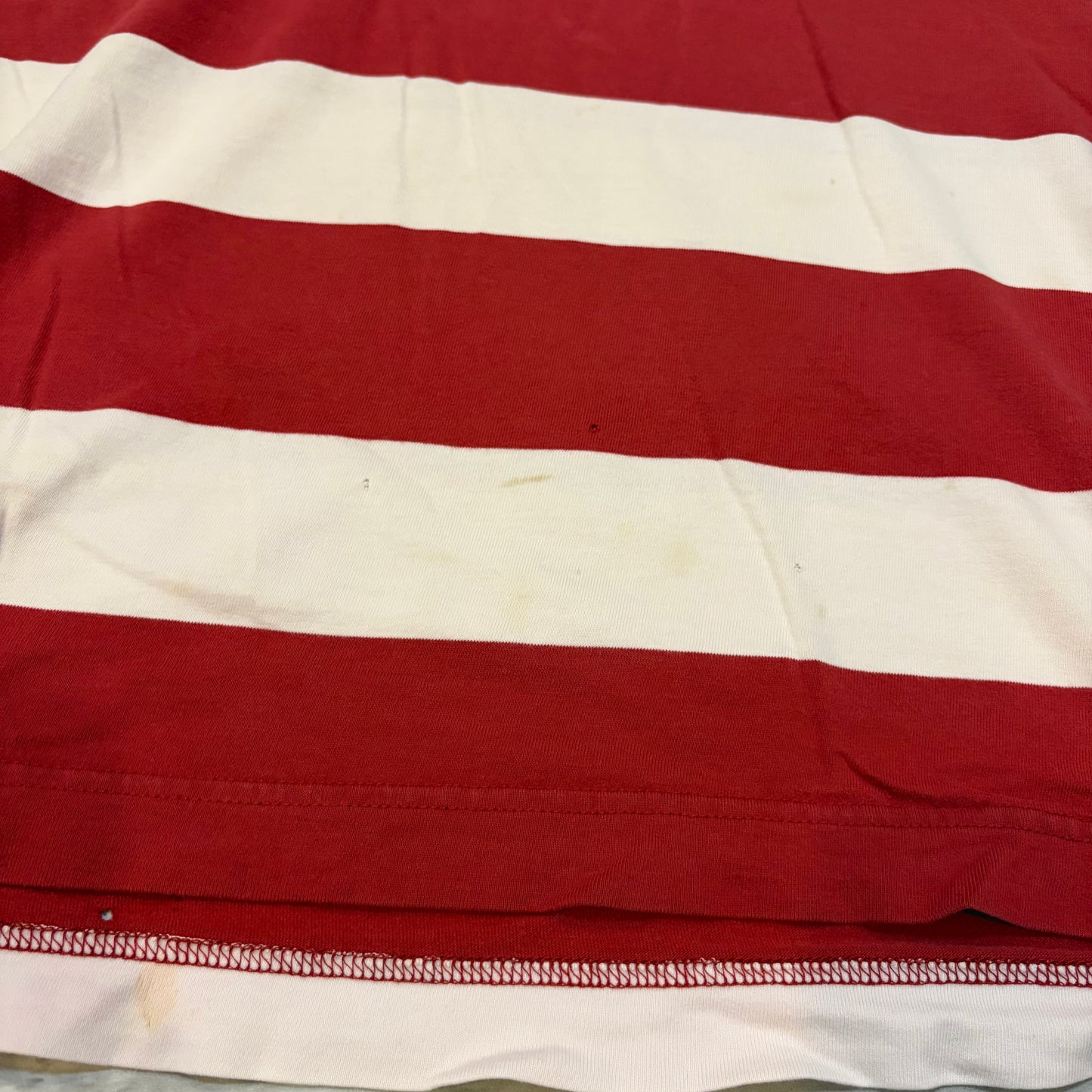 (L) Abercrombie & fitch muscle striped polo tee